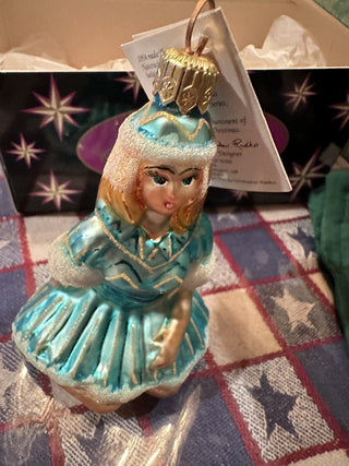 Christopher Radko 1997 Snow Fairy Nutcracker Suite Mercury Glass Ornament #62 VV MTS