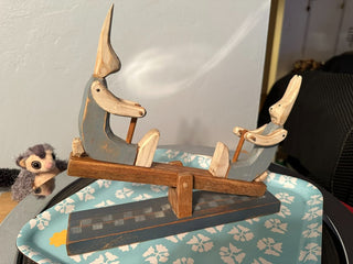 Rabbit Teeter Totter Handmade MTS|118485