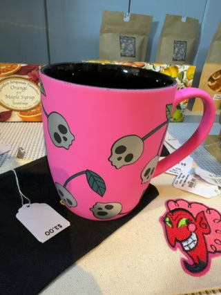 Pink Skull Cherry Mug