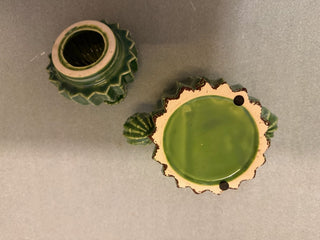 Cactus ceramic shape candy or snack food jar RSV|79139