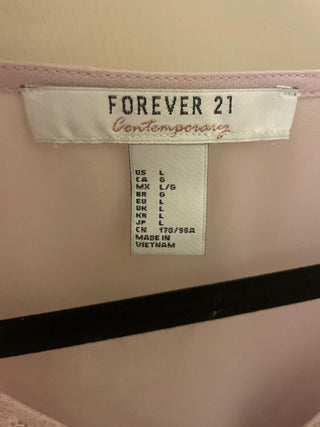 FOREWER 21 pink blouse size  L-RSV