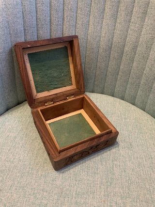 Handcarved Wooden Box - MTS|109235