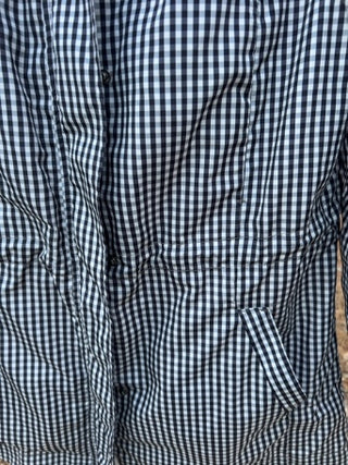 JP A New Day Checkered Hooded Raincoat Size M