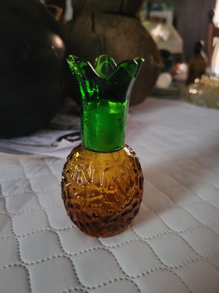 MTS Vintage Glass Pineapple Perfume Bottle