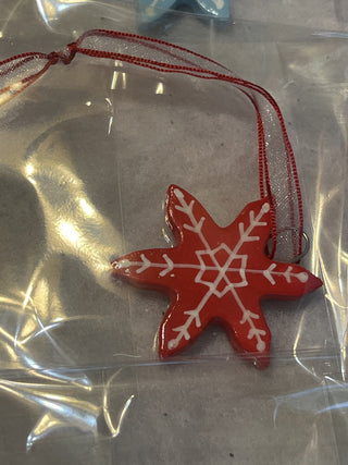 Handcrafted Clay Snowflake Ornament | Gift Tag|129762
