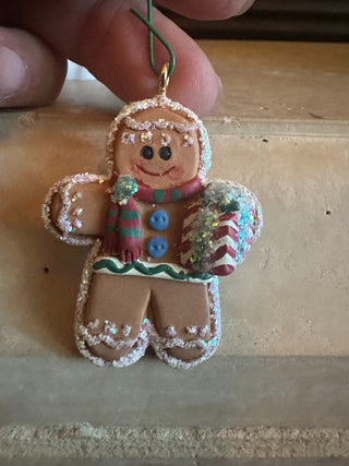 Gingerbread Tree ornaments 1.75", Set of 2 RCD|95474