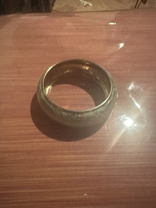 Bangle Bracelet Gold Tone & Pale Blue enamel with Paisley Design #62 VV MTS|91482