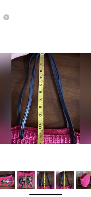 Vera Bradley Petal Paisley Elephant Pink Shoulder Bag-RSV|113667