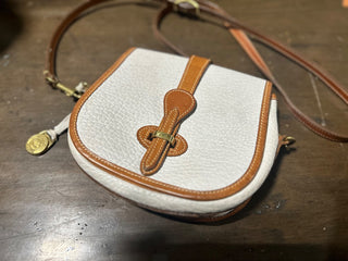 10H Vintage Dooney & Bourke Bag (white/brown) MTS|117384