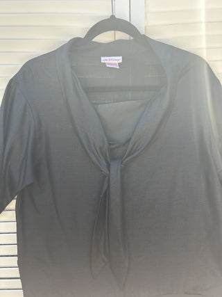 12F Halston III Tie Front Blouse Size S RSV|79617