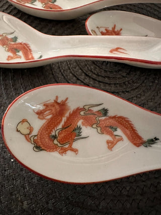 Oriental Spoons set of 5 Red  MTS|91341