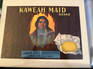 Kaweah Maid Authentic Citrus Farm Crate Label EC044 MTS|100301