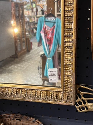 Lrg Gold Antique Mirror MTS|94016