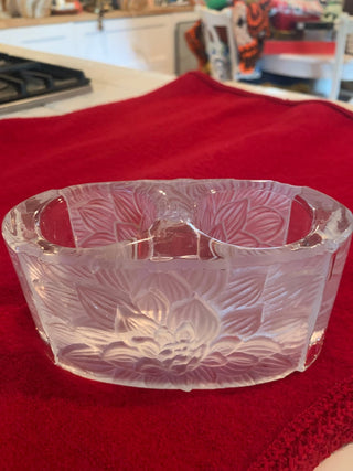 Party lite chrysanthemum double candle holder MTS
