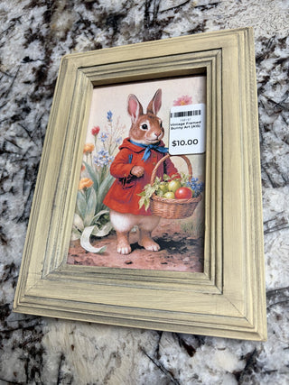 Vintage Framed Bunny Art (A15) RCD