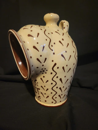 Rare Wetheriggs Penrith Salt Pig Cream w/Brown Slipware RCD