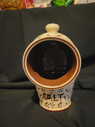 Rare Wetheriggs Penrith Salt Pig Cream w/Brown Slipware RCD
