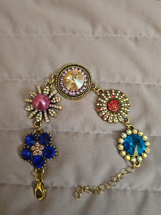 Multi-Colored Rhinestone Bracelet