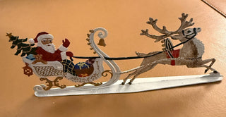 Wilhelm Schweizer Pewter Santa in Sleigh|132963