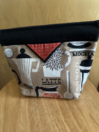 Pull tab Coffe theme pouch. #SM