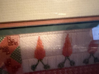 Hand Made 3D Crewel, cross stitch needle , point Gallery 20" X 20" Frame #62 VV MTS