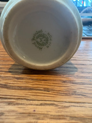 Hand Painted Nippon Japan Rose/scenery vase, 3" RCD|115845