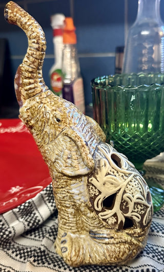 Vintage Ceramic Elephant Trunk Up  RSV|57414