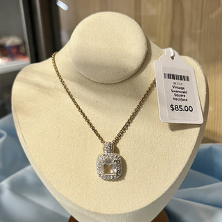 Vintage Swarovski Square Necklace MTS|104051