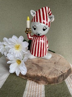 Vintage Inarco Japan Christmas Mouse with Candle RCD|131248