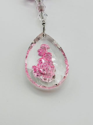 Handmade Pink Rose Suncatcher|76313