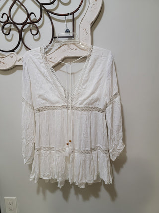 Forever 21 White Dress M RCD|95561