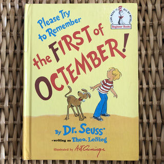 Dr. Seuss the First of Octember Book as-is MTS 49|108850