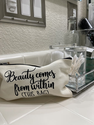 Zippered Canvas Make up Pouch|74939