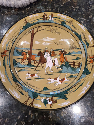 Buffalo Pottery Round Platter "The Fallonfield Hunt", Booth #6|58150