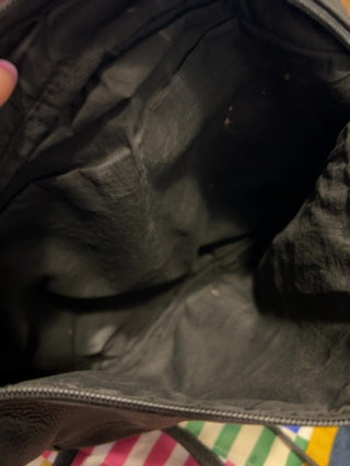 12F Le Donne Black Leather Backpack MTS