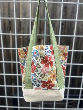 RSV Handcrafted Mini Tote Bag- Floral Blossom Sage RSV|80110