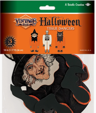 VB Vintage Halloween 14" Tissue Dancers 3/pkg|113279