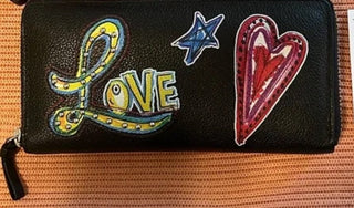Brighton Fashionista Zip around wallet colorful embroidery #62 VV MTS