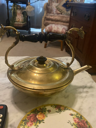 Antique Victorian Brass Teapot (as is) RCD|98312