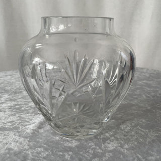 cut crystal vase RSV