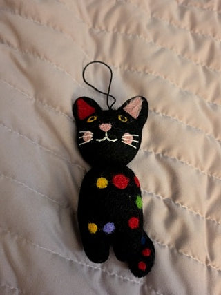 Black Citty Cat w/ Polka Dots