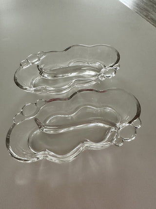 Glass Relish Tray Vintage MTS