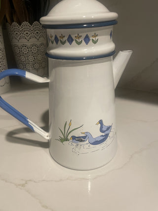 Vtg. French Enamel Coffee Pot-RSV|76054