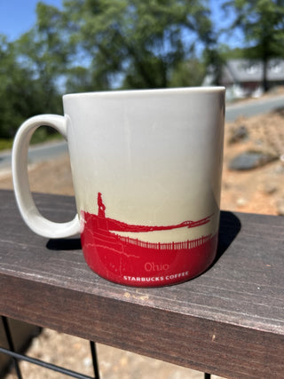 12F Starbucks Mug Ohio 2009 Collector Series 16 oz Riverboat MTS|67954