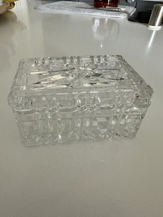 Lead Crystal Trinket Box from Poland Vintage MTS|75654