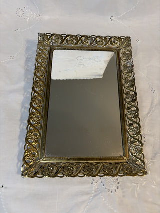 Vintage Filagree Vanity Mirror RSV|113305