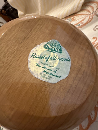 Vintage Oregon Myrtlewood Nut Tray MTS|104291