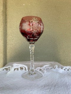 Nachtmann Cranberry Crystal Hock Wine Traube