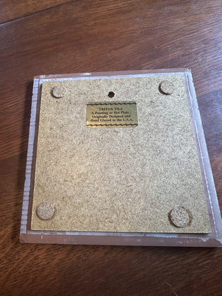 Vintage TRITON Tile Trivet Garlic RSV|57447