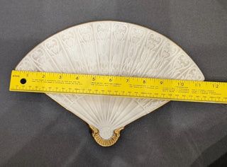 Lenox Empress fan tray collectible home decor gold trim #62 VV MTS|97183